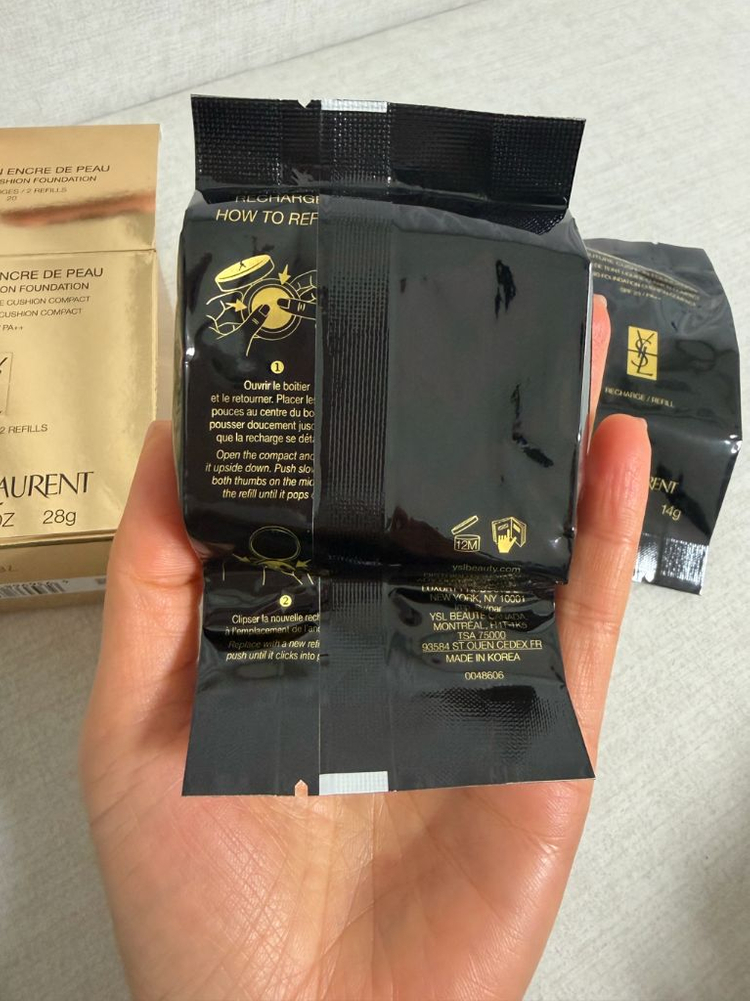 입생로랑 엉크르드뽀 쿠션20호 리필 새것 정품 이미지