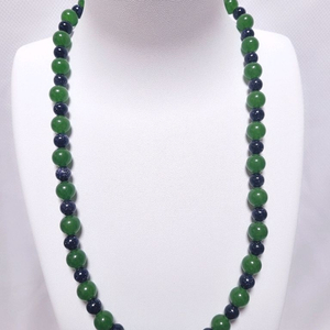 [새상품]대만 녹색 벽옥 +청사금석 원석목걸이 이미지