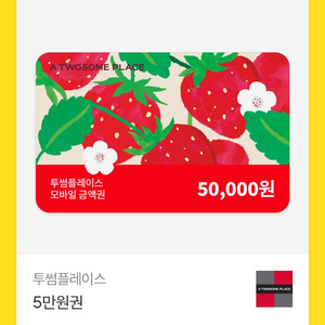 투썸 모바일 금액권 5만원 이미지