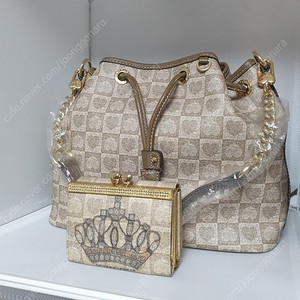 숄더백 지갑 러브캣 가방 지갑 복조리 가방 큐빅왕관 지갑 #새상품# 이미지