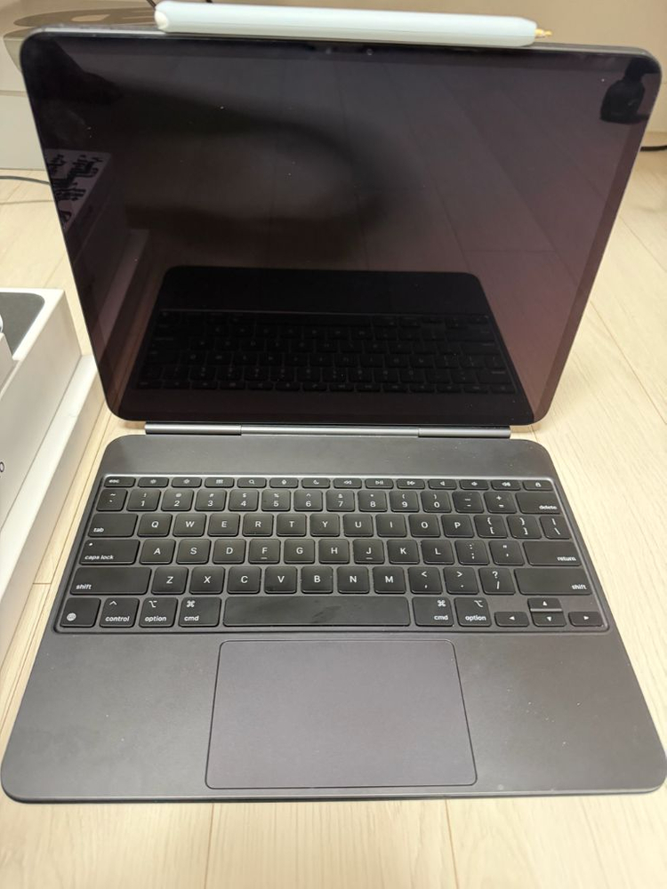 아이패드 프로13 m4 256 wifi 애케플 + 매직 키보드 + 애플 펜슬 프로 이미지