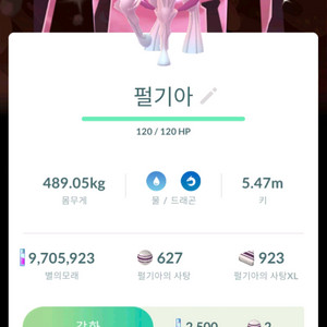 포켓몬고 이로치 배경 펄기아(전용기X) 팝니다 이미지