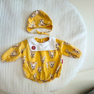 베베드피노 토끼 바디수트 모자 세트 100 이미지