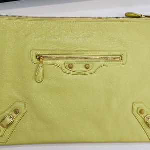 (백화점구입)발렌시아가 엔벨롭 클러치백 한정컬러 라임/엘로우 이미지