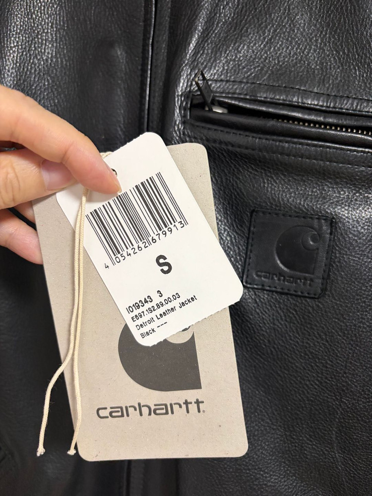 칼하트 WIP 디트로이트 가죽 자켓 S 이미지