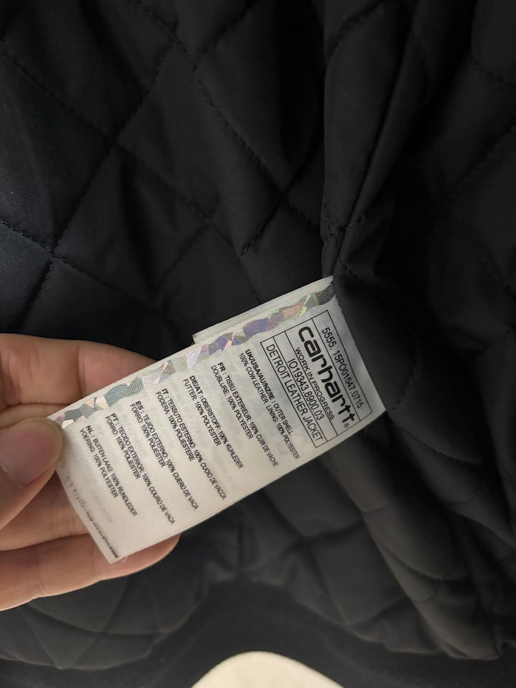 칼하트 WIP 디트로이트 가죽 자켓 S 이미지