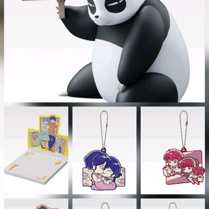 란마 1/2 제일복권 E상 피규어, H상 메모상, I상 키링 이미지