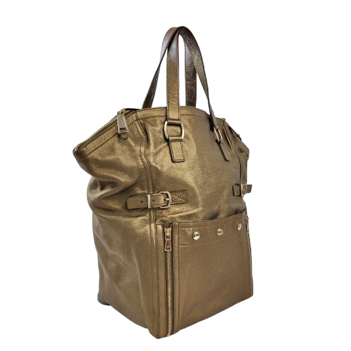 정품 생로랑(입생로랑) 샴페인골드 가죽 다운타운 백 이미지