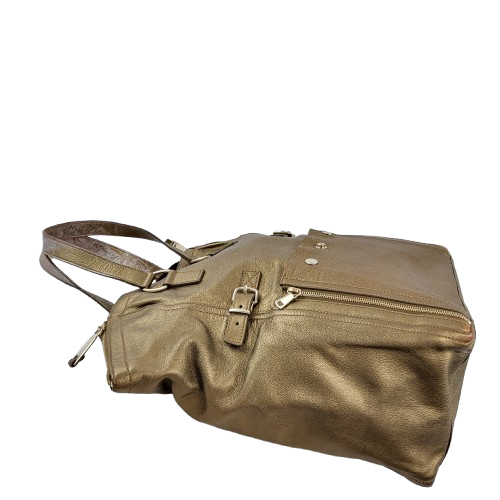 정품 생로랑(입생로랑) 샴페인골드 가죽 다운타운 백 이미지