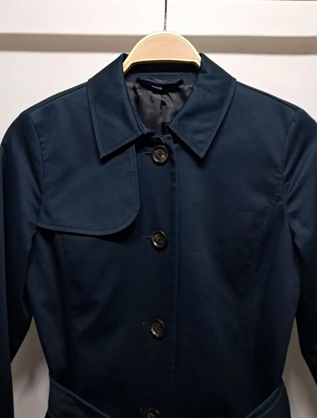 (85~90) 브룩스브라더스 여성 트렌치 하프 코트 이미지