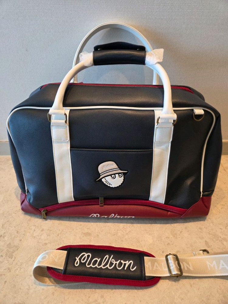 국내당일발송 말본골프백 캐디백 보스턴백 세트 네이비 이미지