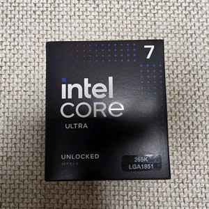 정품 인텔 코어 Ultra 7 265K CPU 이미지
