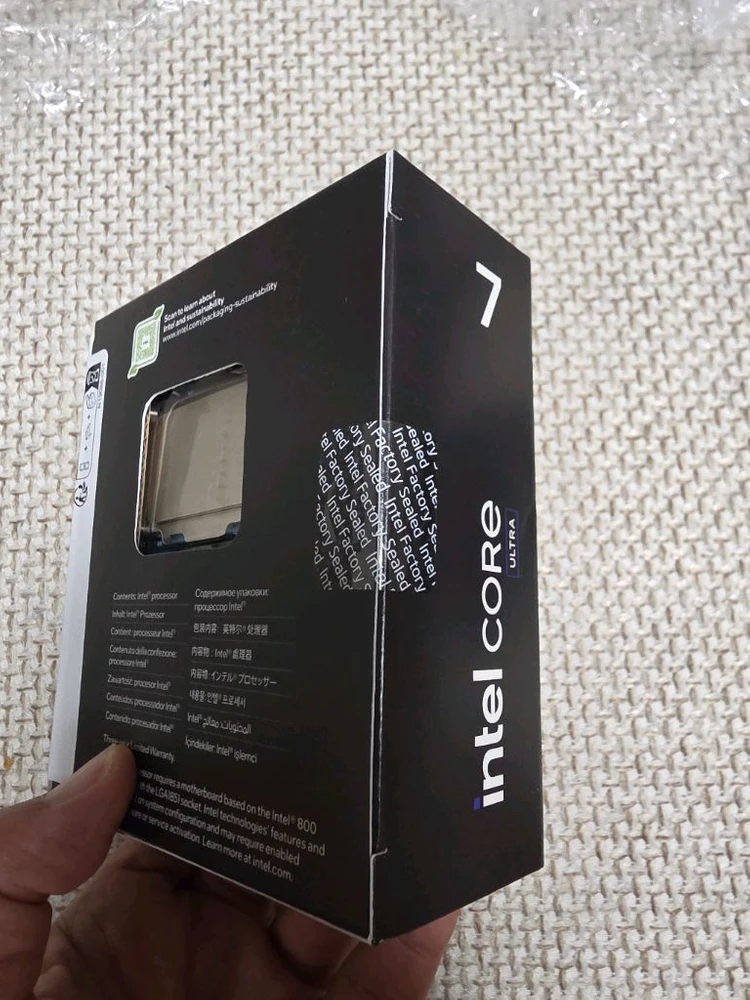정품 인텔 코어 Ultra 7 265K CPU 이미지