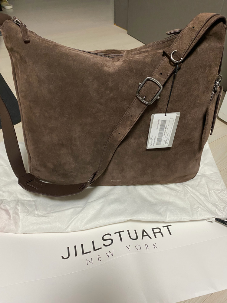 새상품 질스튜어트뉴욕 이탈리아 천연 스웨이드 가죽 숄더백, 크로스백+카드 지갑+벨트 이미지