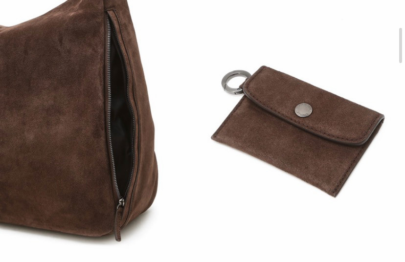 새상품 질스튜어트뉴욕 이탈리아 천연 스웨이드 가죽 숄더백, 크로스백+카드 지갑+벨트 이미지