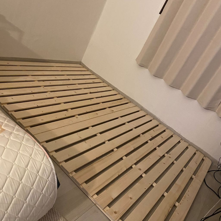 매트리스+깔판 원목 매트 바닥 낮은 저상형 접이식 침대 이미지