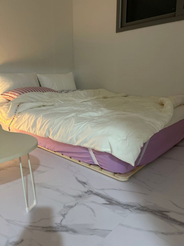 매트리스+깔판 원목 매트 바닥 낮은 저상형 접이식 침대 이미지