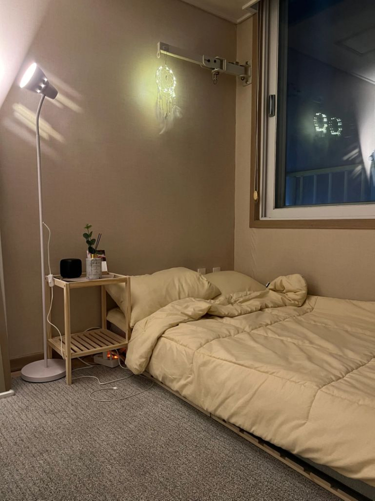 매트리스+깔판 원목 매트 바닥 낮은 저상형 접이식 침대 이미지