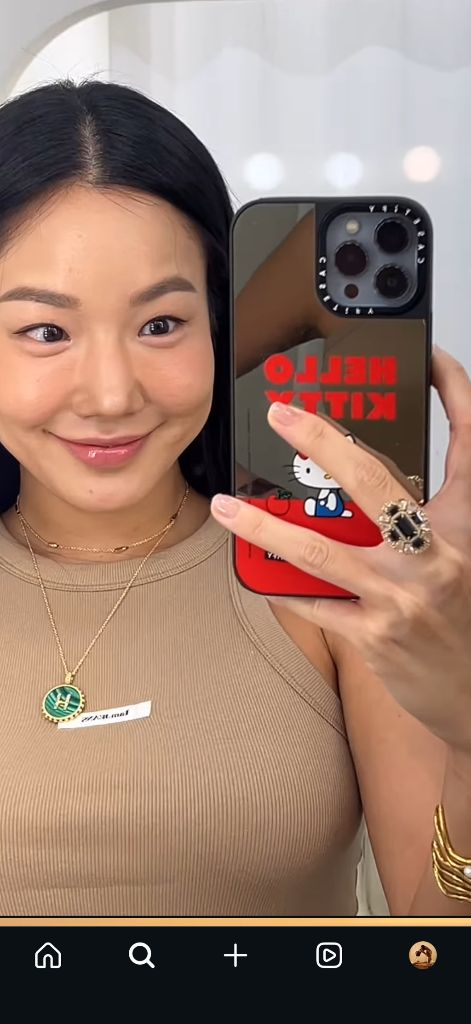 매니모어몽 김몽키 샐리손 원형 그린, 육각 화이트 목걸이 팔아요 이미지