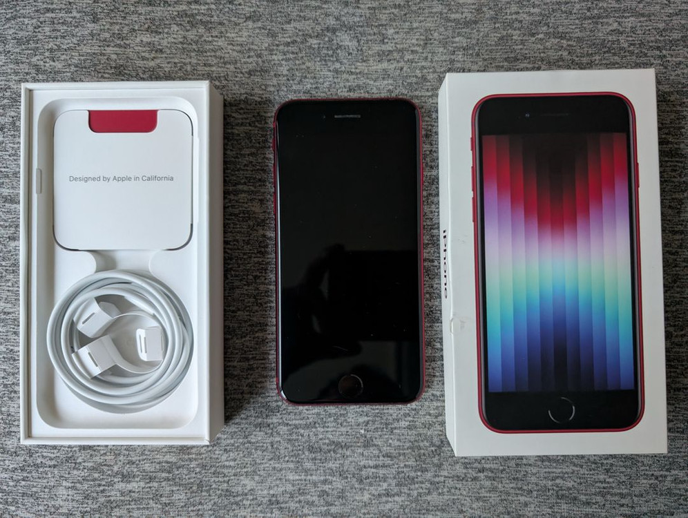 아이폰 SE3 64기가 레드 | 풀박스 | 케이스 | 강화유리 이미지