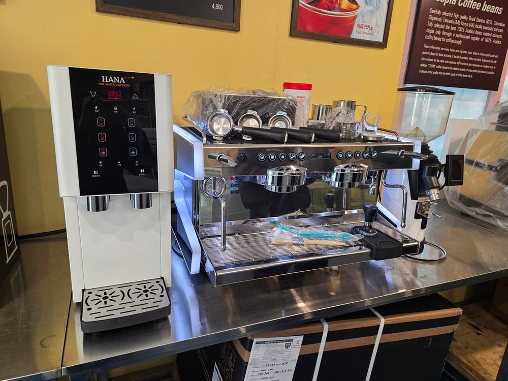 완벽 오버홀 사진참조,CO-03 NEO,(CIME-NEO) 씨메 네오 커피머신 세트,핫워터 디스펜서,전자동 그라인더 이미지