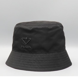 프라다 PRADA 블랙 리나일론 버킷햇 L사이즈 새제품 이미지