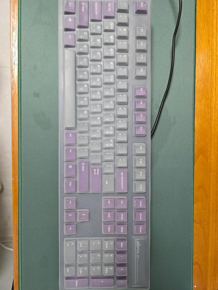 레오폴드 FC900R PD 그레이/퍼플 키보드 이미지