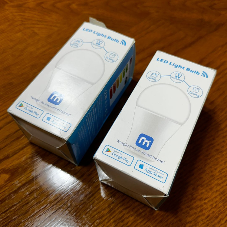 E26 RGB 8W LED 스마트 전구 2개 전구색 주광색 Wifi 구글홈 알렉사 호환 조명 스마트홈 IoT 이미지