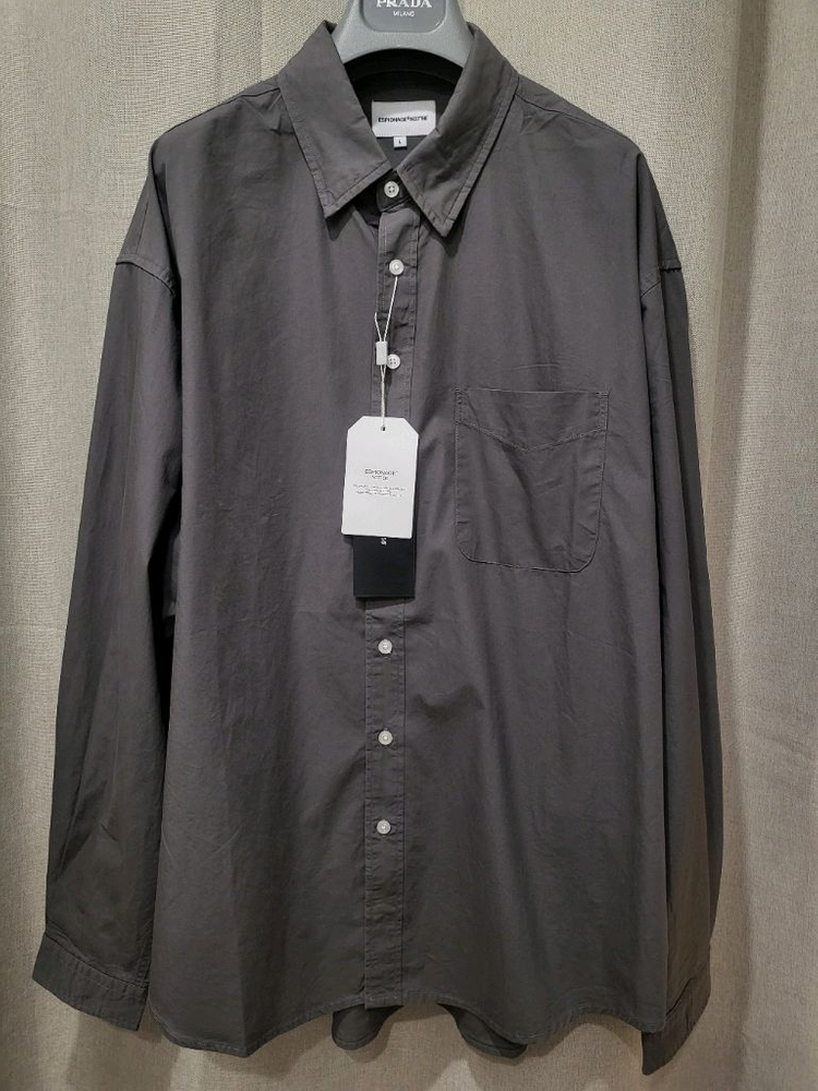 택포 새상품#에스피오나지 페이퍼 코튼 셔츠 주우재 ESPIONAGE 무신사 남방 이미지