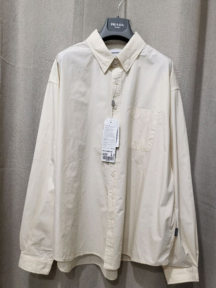 택포 새상품#에스피오나지 페이퍼 코튼 셔츠 주우재 ESPIONAGE 무신사 남방 이미지