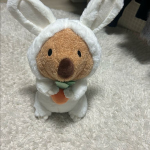 (새상품) 쿼카 코카 코스튬 당근 중형인형 이미지