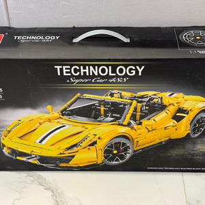 [No. T5005 / 3608PCS] 테고락 노랑 페라리 자동차 판매 합니다. 이미지