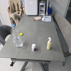 세라믹식탁 1400+400 의자세트 책상 세트팝니다 이미지