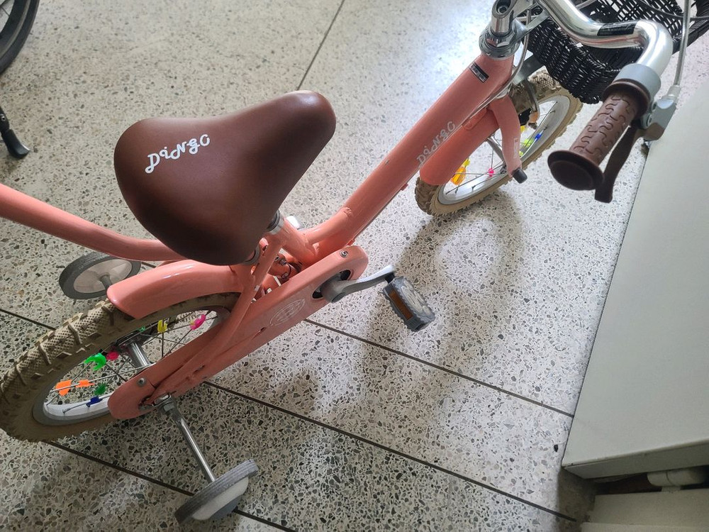 삼천리 딩고 유아 14인치 보조바퀴 부모 핸들 구성 자전거 이미지