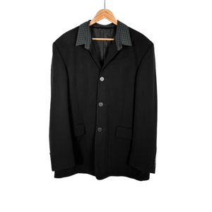 [S] 발렌시아가 남성 하이브리드 셔츠 수트 블레이저 자켓 75% 블랙 이미지