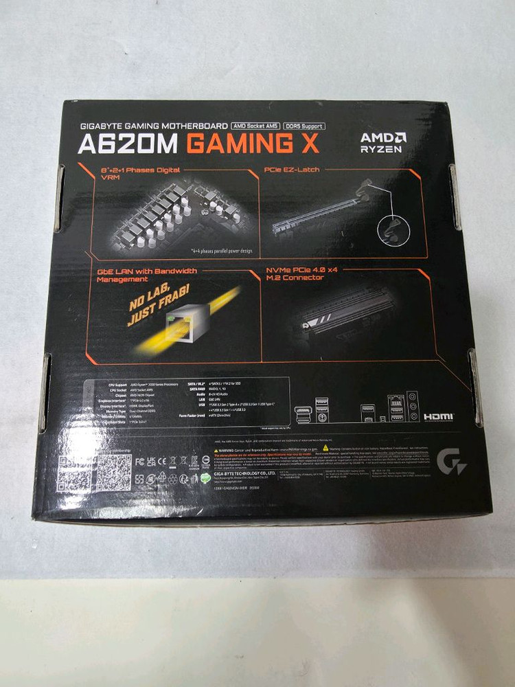 [메인보드] 기가바이트 A620M GAMING X 메인보드 (피씨디렉트 3년 보증) 이미지