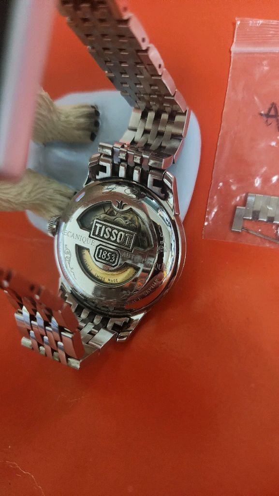 티쏘르로끌 오토매틱 흑판 정품 시계 이미지