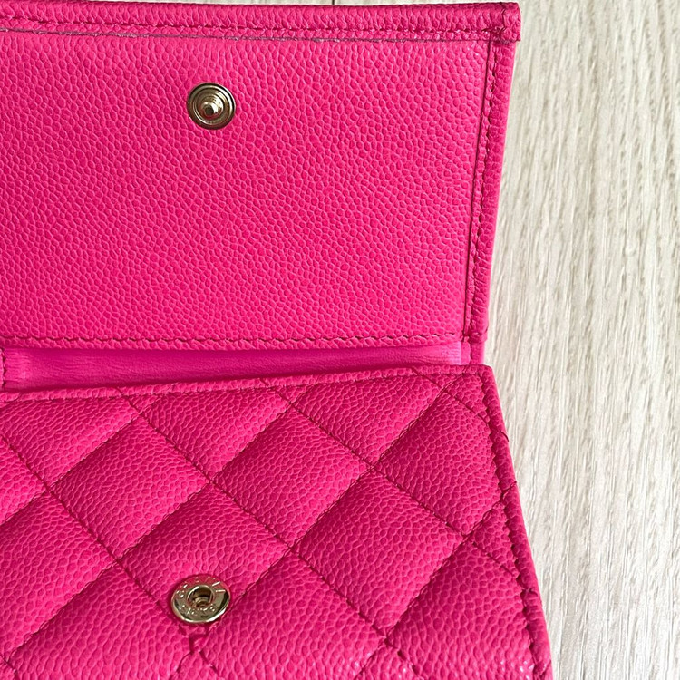 샤넬 클래식 캐비어 3단지갑 푸시아핑크 내장칩 새제품 이미지