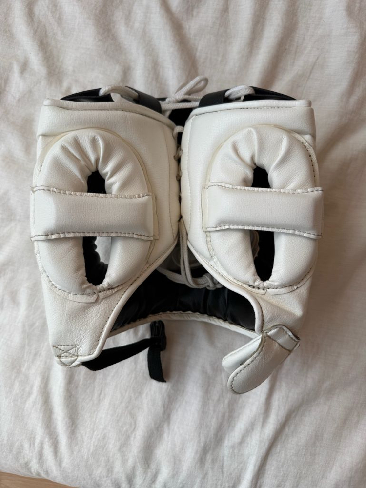 (L)위닝 코보호 헤드기어 화이트 복싱 이미지