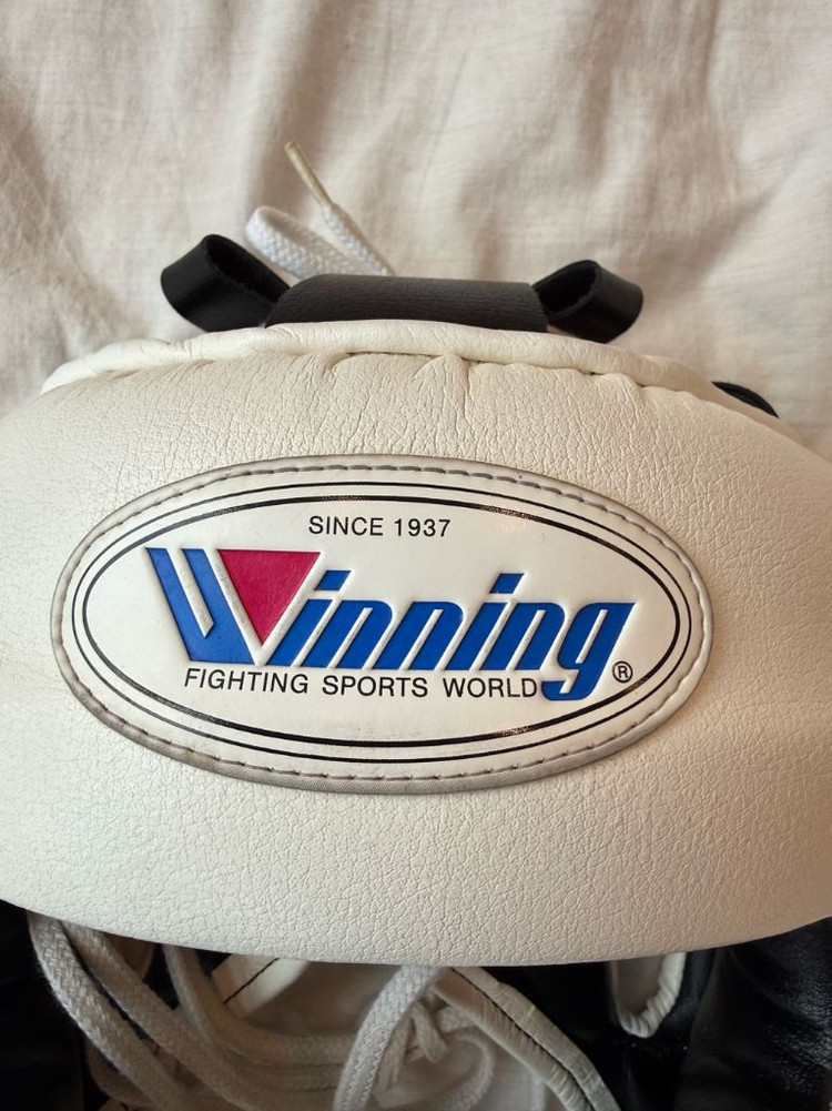 (L)위닝 코보호 헤드기어 화이트 복싱 이미지
