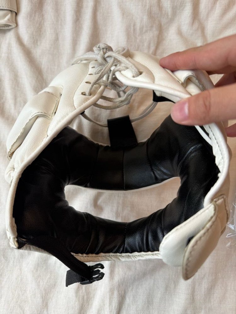 (L)위닝 코보호 헤드기어 화이트 복싱 이미지