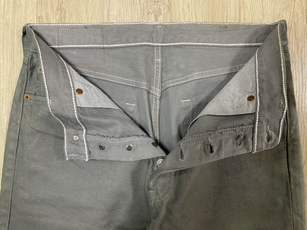 31) 90s 리바이스 501 그레이 코팅 데님팬츠(미국제)데드스탁(RRL&LVC&폴로) 이미지