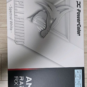 RX 헬하운드 9070 XT 그래픽카드 화이트 이미지