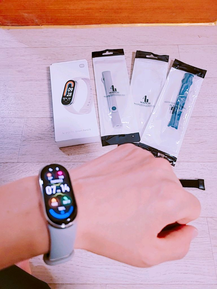 [ 배터리 오래가는 미밴드8+스트랩 여러개 / 스마트워치 저렴히 판매 ] 이미지