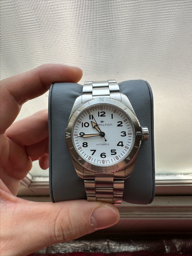 해밀턴 카키필드 익스페디션 37mm 흰판 이미지