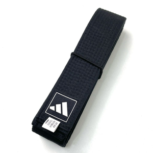 (미사용) 아디다스 검정색 태권도 도복 띠 이미지