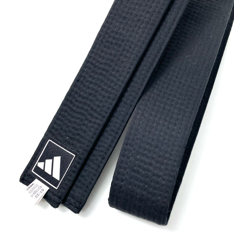 (미사용) 아디다스 검정색 태권도 도복 띠 이미지