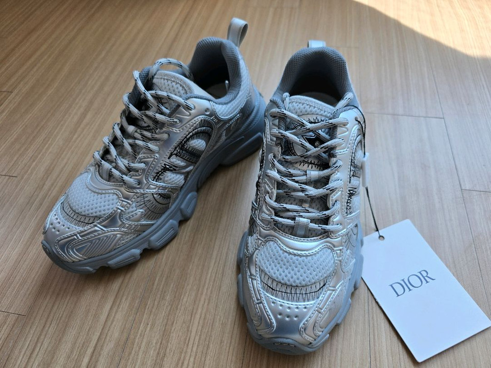 디올 크로노 스니커즈 운동화 실버 37사이즈 이미지