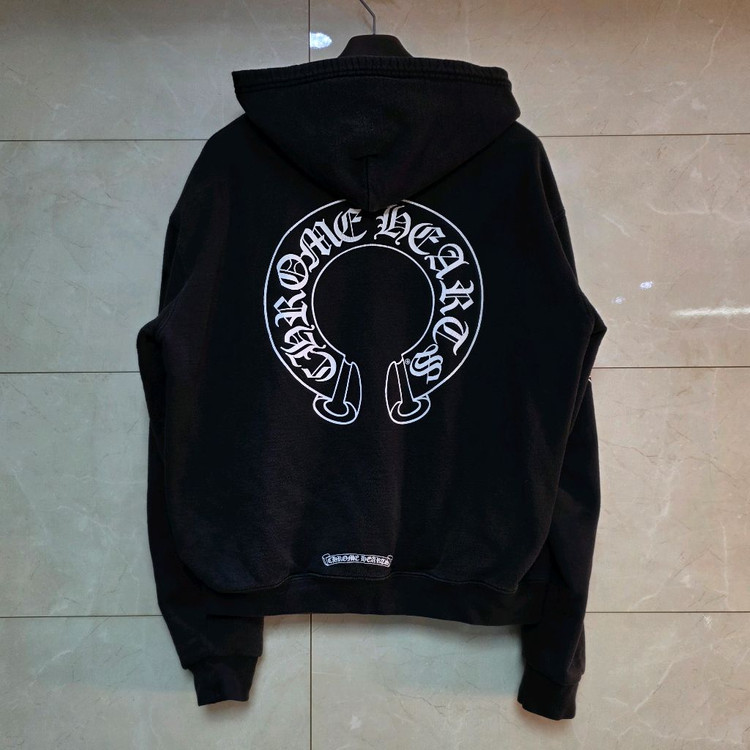 [클로젯][M]크롬하츠 홀스슈 플로랄 헤비웨이트 후드집업 자켓 이미지