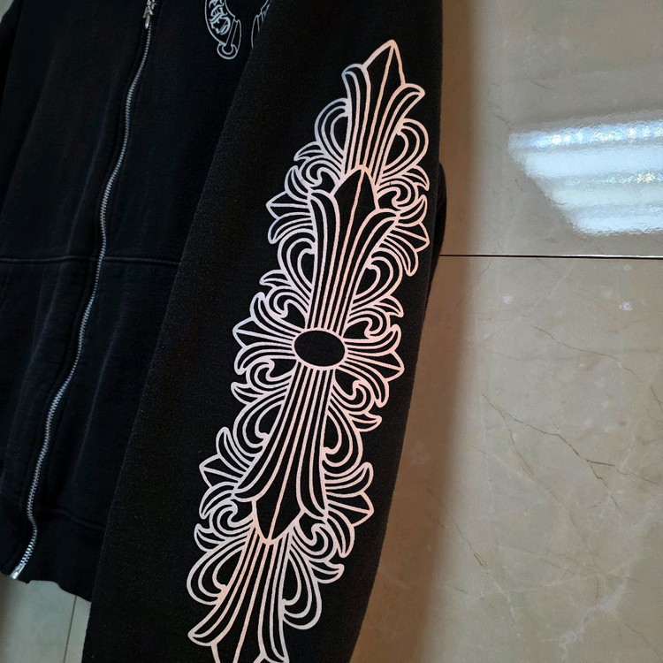 [클로젯][M]크롬하츠 홀스슈 플로랄 헤비웨이트 후드집업 자켓 이미지